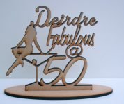 Fabulous at 50 Wooden Sign