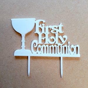 First Holy  Communion Cup Cake Topper