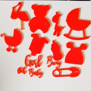BABY SET OF CAKE FONDANT STAMPS