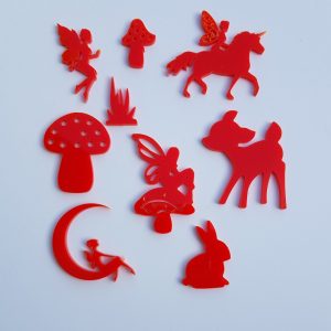 Fondant Fairy Scene Cake Stamps (3cm-6cm) (Colours may Vary)