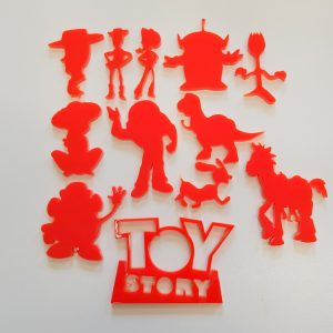ACRYLIC TOY STORY FONDANT CAKE STAMPS