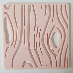 WOOD  PRINT  CUT OUT 8CM SQUARE
