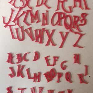 Nightmare before Christmas  Full Set of Fondant Stamps (capital & lower case letters)
