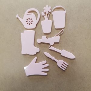 GARDEN FONDANT CAKE STAMP 4CM & 5CM (COLOURS MAY VARY)