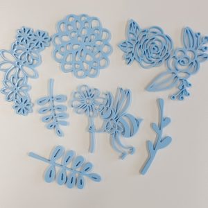 FLOWER  CAKE STAMPS 5CM - 8CM