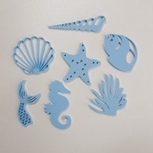 SEA SIDE  CAKE STAMPS 5CM - 8CM