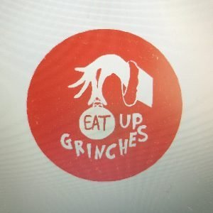 EAT UP GRINCHES   FONDANT EMBOSSER STAMP