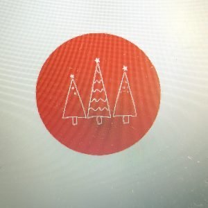3 CHRISTMAS TREES  FONDANT EMBOSSER STAMP