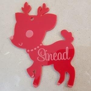 Reindeer Decoration with Name