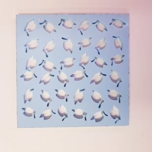 GRADUATION HAT PRINT  CUT OUT 8CM SQUARE (Colours may vary)