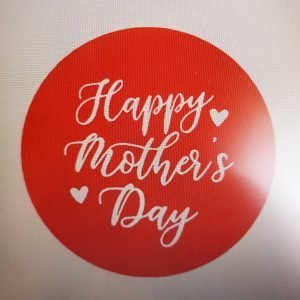 HAPPY MOTHERS DAY   EMBOSSER STAMP (HEARTS)