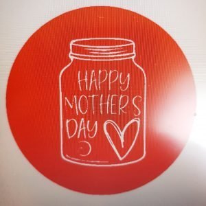 HAPPY MOTHERS DAY MASON JAR  EMBOSSER STAMP