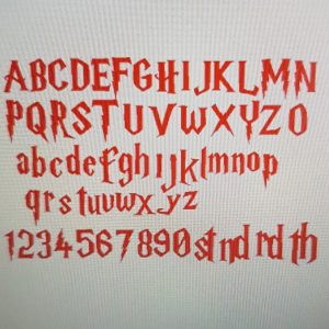 Full Set of Potter Fondant Cake Stamps inc Numbers (Colours may Vary)