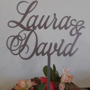 Two Forenames Wedding/Engagement Cake Topper